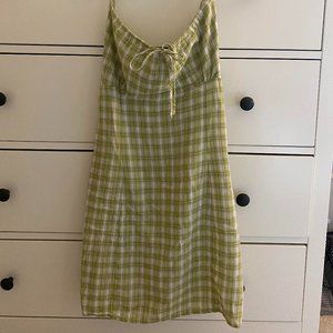small/medium pacsun green and white dress